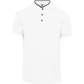 Kariban Herren Polo-Shirt Polohemd Poloshirt Polo Arbeit Shirt, Größe:2XL, Farbe:White/Navy