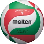 Molten V5m3500 (Size 5) Volleyball - Grün / Rot / Weiß | Größe: 5