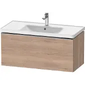 Duravit D-Neo Waschtischunterbau wandhängend, 984x440x452mm, 1 Auszug, mit Griff Edelstahl gebürstet, DE4256070550000