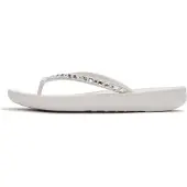 FitFlop Flip Flops Iqushion Multi-Crystal Ergonomic Flip-Flops Damen Urban White-Schuhgröße 40