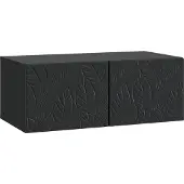 vidaXL Wandmontierter TV-Schrank 98 x 31 cm Schwarz Holzwerkstoff
