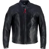 Helstons Indianapolis Motorrad Lederjacke, schwarz, M