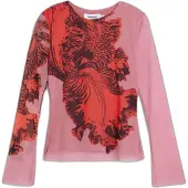 Desigual Bluse Orchid Lacroix 26SWTK50 Rosa Slim Fit