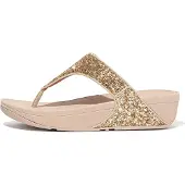 FitFlop Lulu Glitzer-Zehentrenner aus PolyurethanGlitzer GOLD 38