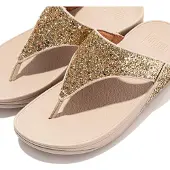Original Brands FITFLOP Lulu Glitzer-Zehentrenner aus PolyurethanGlitzer GOLD 42