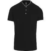 Kariban Herren Polo-Shirt Polohemd Poloshirt Polo Arbeit Shirt, Größe:S, Farbe:Black/Oxford Grey