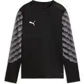 Puma teamLIGA26 GK Jersey LS Jr black-white-flat medium gray (03) 164
