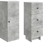 vidaXL Schrankset 2 pcs 33 x 34,5 x 90 cm Holzwerkstoff