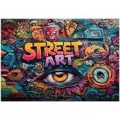 WALLARENA Fototapete Graffiti in Bunt | Gr.: 250 x 175 cm