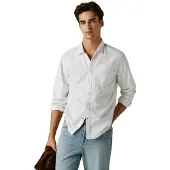 Pepe Jeans für Herren. PM3091203 Hemd Pavel weiß (XL), Lässig, Baumwolle, Langarm