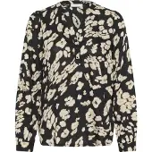 Kaffe Langarm-Bluse KAsomia Loose fit leopard
