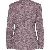 Ichi Blusenblazer "Damen Blazer IHKATE", Damen, Gr. S, pink (pink berry bouclé), Obermaterial: 84% Polyester PES. 16% Baumwolle CO., Blazer Blusenblazer