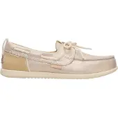 HeyDude Harbor Lo Breeze Classic Damen Loafer Platinum Größe 39