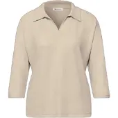 Street One 3/4-Arm-Shirt mit Polokragen und V-Ausschnitt