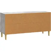 vidaXL TV-Schränk 102 x 34,5 x 50 cm Betongrau Holzwerkstoff