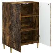 vidaXL Sideboard Geräucherte Eiche 66 x 34,5 x 90 cm Holzwerkstoff
