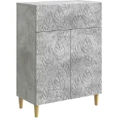vidaXL Sideboard Betongrau 66 x 34,5 x 90 cm Holzwerkstoff