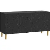 vidaXL TV-Schränk 99 x 34,5 x 50 cm Schwarz Holzwerkstoff