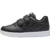 Hummel Camden Unisex Kinder Athleisure Sneaker Low Mit Klettverschluss, Farbe:Black, Größe:26