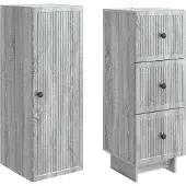 vidaXL Schrankset 2 pcs 33 x 34,5 x 90 cm Holzwerkstoff