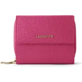 Lazarotti Leder Geldbörse Bologna Leather Wallet With 8 Card Slots Hot Pink
