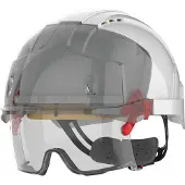 Jsp Kulta Schutzhelm EVO VISTAlens mit Überbrille weiß