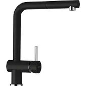 Schock Küchenarmatur "EPOS SB", schwarz (onyx), B:21,5cm H:31cm Ø:5cm, Messing, Armaturen, Küchenarmatur, ausziehbarer Auslauf, Rückflussverhinderer, Schwenkbereich 180