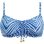 Freya Unwattierter Bikini BH Fiji Falls | Grösse: 75G | Farbe: Blau/Weiß