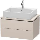Duravit Waschtischunterschrank Compact L-Cube 72x47,7cm, Tau matt, f Kons, 2 Schub.