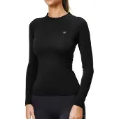 Equestrian Stockholm Funktionsshirt Dynamic Base layer Top Black Langarmshirt Black M