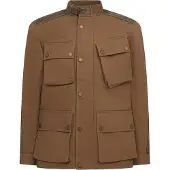 Belstaff Trackmaster Sand Wasserdichte Gewachste Jacke Größe L