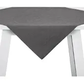 Pichler Tischwäsche Cordoba Mitteldecke 100x100 cm | granit - grau