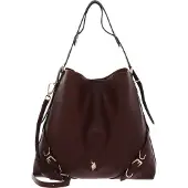 U.S. POLO ASSN. Schultertasche Guildford Tall Hobo Bag Brown dunkelbraun