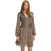 Guess Marciano GUESS Ls Romina Pleat Flar Wildcat Print Größe: M | Minikleider Outlet | Damen