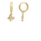 Luxenter Ohrringe aus 18k Gelbgold mit funkelnden Zirkonen - Kaduro