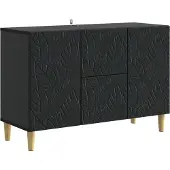 vidaXL Sideboard Schwarz 89 x 34,5 x 60 cm Holzwerkstoff