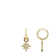 Luxenter 18k Gelbgold plattierte Brillant Zirkonia Ohrringe - Sionqui
