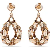 Luxenter Ohrringe mit mehrfarbigem Kristall 18k goldfarben - Liodas