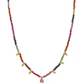 Luxenter Multicolour-Turmalin-Halskette aus 18k Gelbgold - Baim