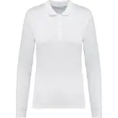 Kariban Damen Piqué-Polohemd lange Ärmel Bio180