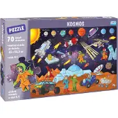Jako Kinder Puzzle Kosmos Sonnensystem Raketen 70 Teile, 45 x 32,5 cm