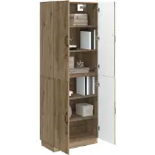 vidaXL Schrankset 2 pcs Artisan-Eiche Holzwerkstoff