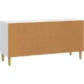 vidaXL TV-Schränk 102 x 34,5 x 50 cm Hochglanz Weiß Holzwerkstoff