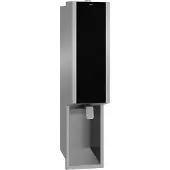 Kwc AR Seifenspender, EXOS, Edelstahl, UP, 124x500x120 mm, Front ESG schwarz