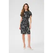 Kaffe Kleid KAbeathe Regular fit black white
