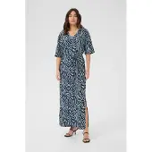 Kaffe Jerseykleid Loose fit Blue / Black graphic black blue