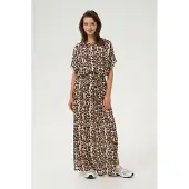 Kaffe Ärmellose Bluse Loose fit Naturel Leopard Print