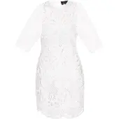 Faina Kleid Frauen Weiß