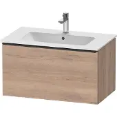 Duravit Waschtischunterschrank D-Neo 81x46,2cm, sw/Ei marm., 1 Ausz., wandhängend