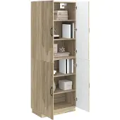 vidaXL Schrankset 2 pcs Sonoma-Eiche Holzwerkstoff